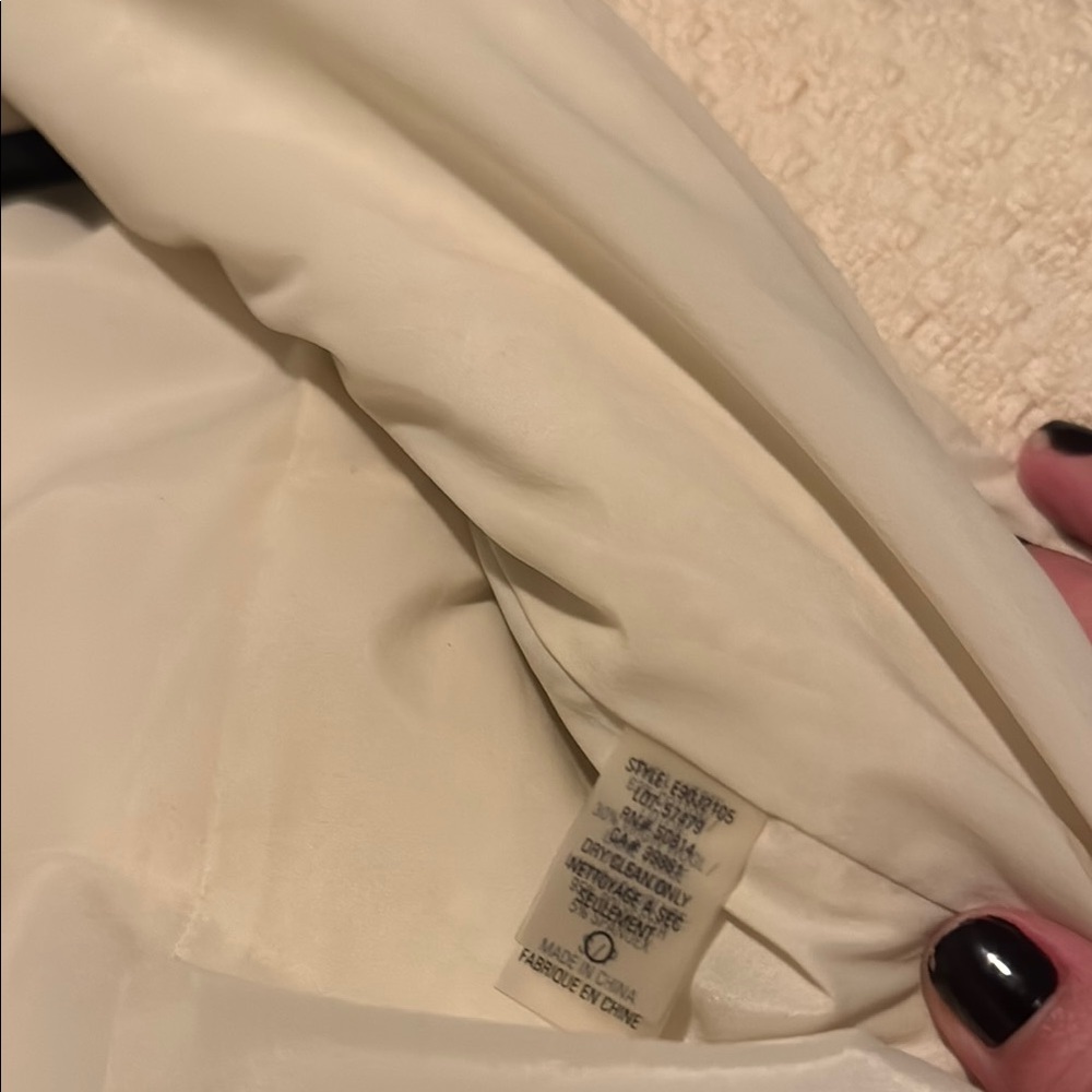 Elie Tahari Tweed Cream Women's Blazer Jacket - Picture 5 of 7